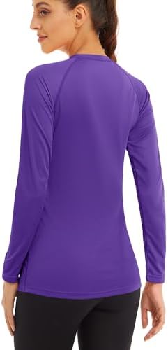 MAGCOMSEN Women's Long Sleeve Shirts UPF 50+ Sun Protection Shirts for Hiking Fishing Workout Rash Guard - Image 2