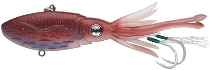 Nomad Design Original Squidtrex Patented Vibrating Fishing Lure - TPE Soft Plastic Lure Bait for Saltwater with Strong BKK Assist Hooks, Fishing Bait that Catches Many Species by NomadDesign
