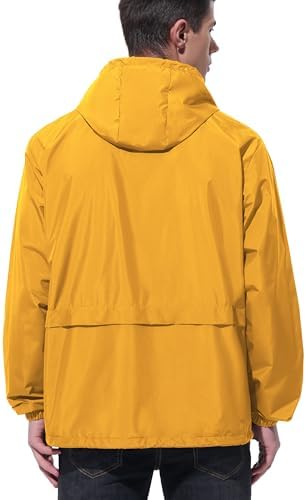 UIQUR Mens Rain Jacket Raincoat Waterproof Windbreaker - Image 2