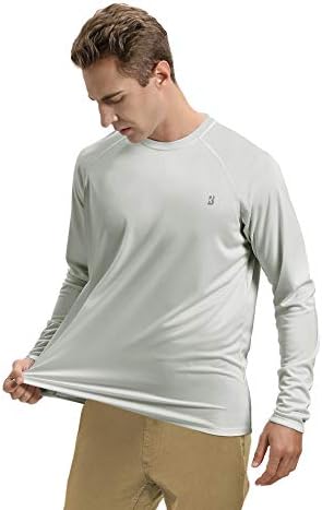 Roadbox Men's UPF 50+ UV Sun Protection Shirts, Long Sleeve Swim Rash Guard - Image 6