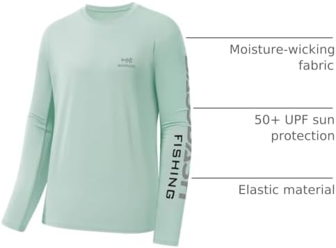 BASSDASH Fishing T Shirts for Men UV Sun Protection UPF 50+ Long Sleeve Tee T-Shirt - Image 3