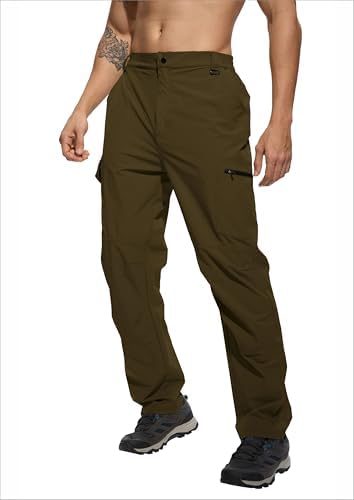 Men's Lightweight Hiking Cargo Pants Waterproof Quick Dry Travel Climbing Camping Fishing Mens Work Pants Outdoor - Image 2