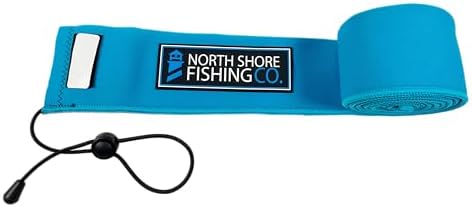 Premium Neoprene Fishing Rod Sleeve – Floating, Puncture Resistant, Labeled Protective Sock for Casting, Spinning, Trolling Fishing Rods by NorthShoreFishingCo