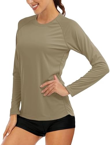 MAGCOMSEN Women's Long Sleeve Shirts UPF 50+ Sun Protection Shirts for Hiking Fishing Workout Rash Guard by MAGCOMSEN