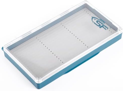 SF Streamer Fly Fishing Box with Magnetic Closure & Clear Lid, Polycarbonate Fly Box for Streamers, Nymphs and Trout - Streamer Foam - Image 6
