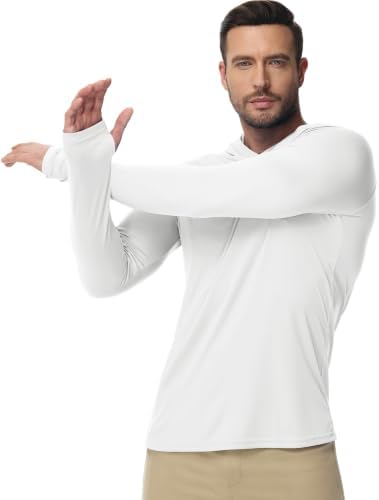 Boladeci Men's UPF 50+ Sun Protection Lightweight Hoodie Shirts Long Sleeve Fishing Shirt SPF UV Hiking Swim - Image 2