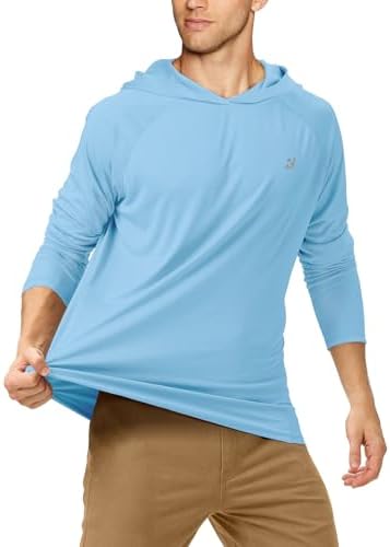 Roadbox Mens Fishing Sun Hoodie, Long Sleeve UPF 50+ UV Protection Shirts - Image 2