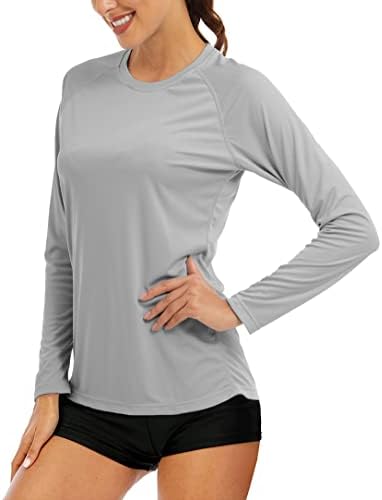 MAGCOMSEN Women's Long Sleeve Shirts UPF 50+ Sun Protection Shirts for Hiking Fishing Workout Rash Guard by MAGCOMSEN
