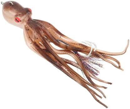 Simulation Octopus Fishing Lures - 180g TPE Soft Jig Bait with 10 Scented Ink Tablets for Saltwater/Freshwater Fishing (20cm/7.87in)‌ - Image 4