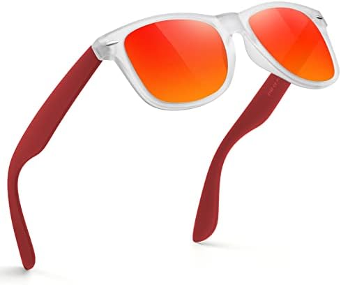 FEIDUSUN Sunglasses Men Polarized Sunglasses for Mens and Womens,Black Retro Sun Glasses Driving Fishing UV Protection by FEIDUSUN