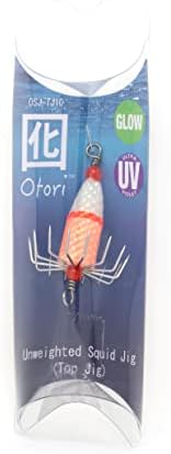 Otori Squid Jig, Weighted, 1 Pack, 1 oz, 1-1/8" Diameter Hook, Glow in the Dark by BeauMac