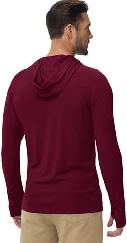 Boladeci Men's UPF 50+ Sun Protection Lightweight Hoodie Shirts Long Sleeve Fishing Shirt SPF UV Hiking Swim - Image 4
