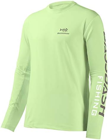 BASSDASH Fishing T Shirts for Men UV Sun Protection UPF 50+ Long Sleeve Tee T-Shirt by Bassdash