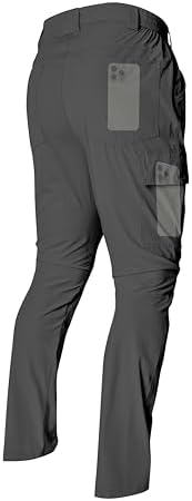 Men's Lightweight Hiking Cargo Pants Waterproof Quick Dry Travel Climbing Camping Fishing Mens Work Pants Outdoor by LINLANG+EN