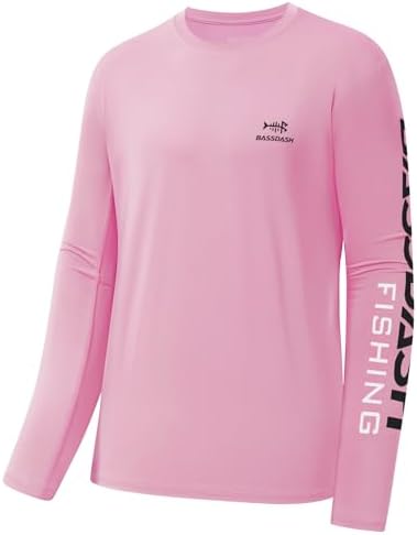 BASSDASH Fishing T Shirts for Men UV Sun Protection UPF 50+ Long Sleeve Tee T-Shirt by Bassdash