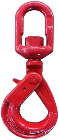 Swivel Self-Locking Hook 33069 lbs Heavy Duty Swivel Lifting Hook Swivel Lifting Hook Hoist Hook Sling Heavy Cargo 【15.0ton】 by YANBORUI