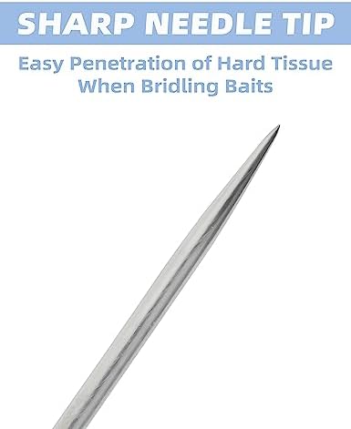 BLUEWING Bait Rigging Needles 4in, 6in, 9in Stainless Steel for Saltwater and Freshwater Fishing, 3pcs - Image 3