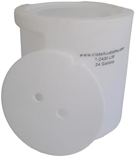 Marine T-2400-LW 24 Gallon Livewell/Baitwell for Live Fishing Bait, and Keeping Caught Fish Alive. Use on Fishing Boat, Pontoon Boat, Piers, and Fishing Docks, and for Shore Fishing. by classAcustoms