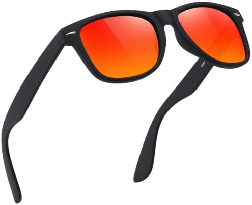 FEIDUSUN Sunglasses Men Polarized Sunglasses for Mens and Womens,Black Retro Sun Glasses Driving Fishing UV Protection by FEIDUSUN