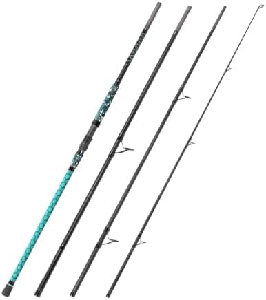 Fiblink Surf Fishing Rod,Portable Spinning Rod & Casting Rod,3/4 Piece Travel Fishing Pole,Carbon Fiber Surf Rod,Stainless Steel Guides with Ceramic Rings,No-Slip Grip(9'/10'/10'6"/12'/15') - Image 2