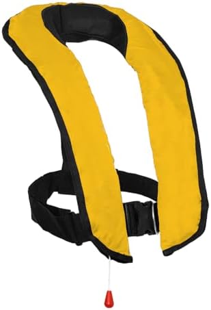 Automatic Inflatable Life Jacke for Adults| Supports up to 330 lbs | Life Vest for Adults| Inflatable PFD Vest Adult| Outdoor Water Sports. by NAUTISHIELD