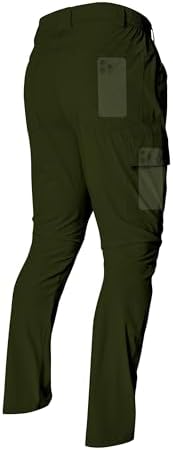 Men's Lightweight Hiking Cargo Pants Waterproof Quick Dry Travel Climbing Camping Fishing Mens Work Pants Outdoor by LINLANG+EN