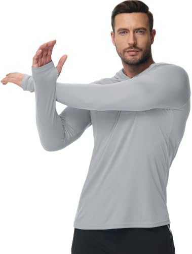 Boladeci Men's UPF 50+ Sun Protection Lightweight Hoodie Shirts Long Sleeve Fishing Shirt SPF UV Hiking Swim - Image 2
