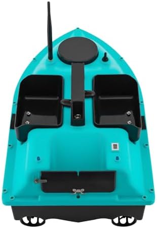 RC Bait Boat, 600m/1968ft Long-Distance Control Surf Fishing Bait Boat 4.4LBS Loading Capacity with Dual 5200mAh Battery and LCD for Lake/Ocean Angling, Auto Navigation (Blue) - Image 4