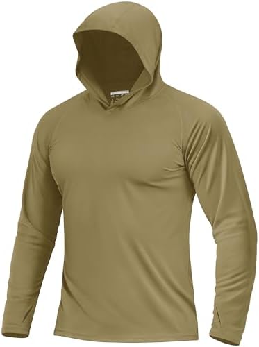 Boladeci Men's UPF 50+ Sun Protection Lightweight Hoodie Shirts Long Sleeve Fishing Shirt SPF UV Hiking Swim by Boladeci