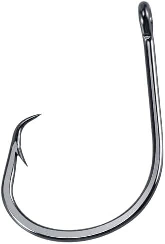 Dr.Fish 50 Pack in-line Circle Hooks Straight Shank Octopus Hooks by DrFish
