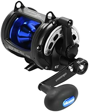 Okuma Solterra SLX Two Speed Closed Frame Lever Drag Reel Saltwater Trolling Reel, SLX-20IIb, 480yds-30lb by OKUMA
