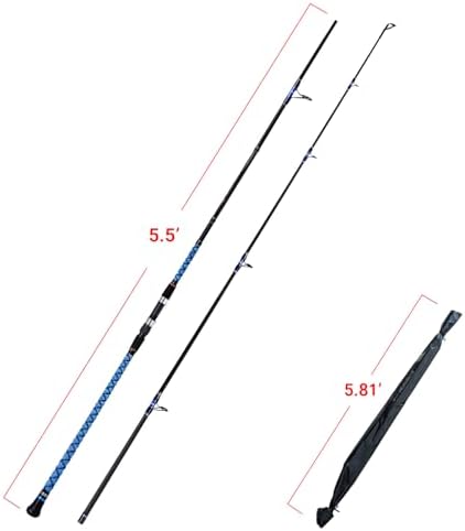 Fiblink Surf Spinning Fishing Rod Carbon Travel Surf Rod 2 Piece/3 Piece/4 Piece Spinning Fishing Rod 9'/10'/11'/12'/15' - Image 2