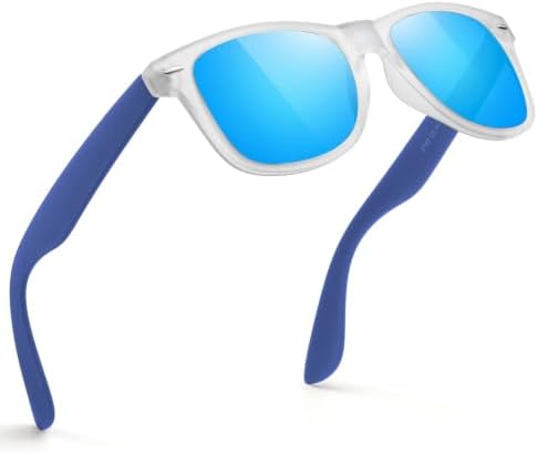 FEIDUSUN Sunglasses Men Polarized Sunglasses for Mens and Womens,Black Retro Sun Glasses Driving Fishing UV Protection by FEIDUSUN