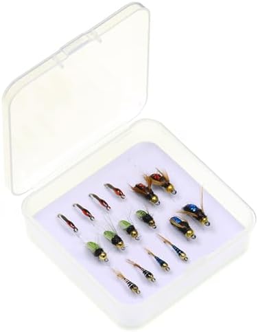 Fly Fishing Flies Assortment Kit, 16 Pcs Hand-Tied Dry Wet Fly Fishing Lures, Nymphs, Streamers, Terrestrials for Trout Bass Sunfish, Pike with Fly Box - Image 7