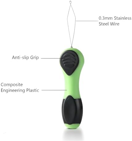Fishing Hook Threader for Fly Tying and Knot Tying Tool,Green - Image 3