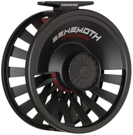 Redington Behemoth Fly Reel – Heavy-Duty Carbon Drag, Large Arbor, Die-Cast Frame & Deep V-Spool – Freshwater & Saltwater Fly Fishing Reel for Trout, Bass, Salmon & Big Game by REDINGTON