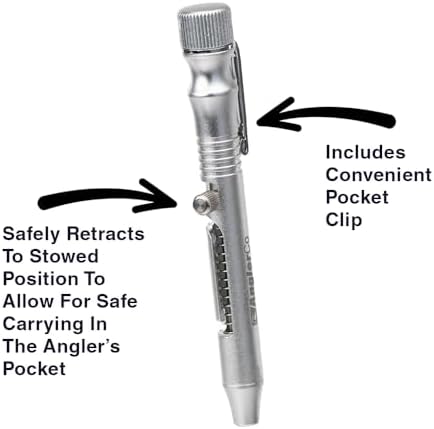 Retractable Fish Venting Tool with Pocket Clip – Durable Barotrauma Release Tool for Saltwater Fishing - Image 4