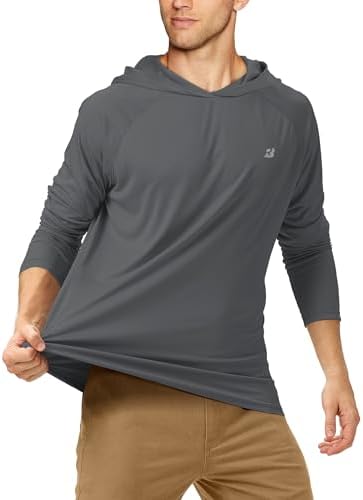 Roadbox Mens Fishing Sun Hoodie, Long Sleeve UPF 50+ UV Protection Shirts - Image 2