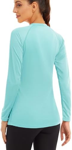 MAGCOMSEN Women's Long Sleeve Shirts UPF 50+ Sun Protection Shirts for Hiking Fishing Workout Rash Guard - Image 2