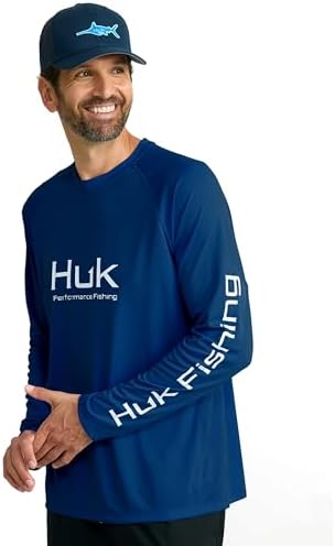 HUK Men's Pursuit Vented Long Sleeve Fishing Shirt (+30 UPF) by HUK