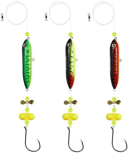 Catfish Float Rig Demon Dragon Style Rattling Line Float Propeller and Circle Hooks 6/0 8/0 for Santee Cooper Rig Catfishing Tackle by Fishing