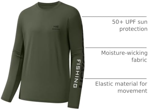 BASSDASH Fishing T Shirts for Men UV Sun Protection UPF 50+ Long Sleeve Tee T-Shirt - Image 3