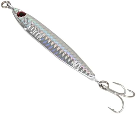 UMT 40g & 60g Multi-Color Saltwater Casting Jigs for Sea Bass, Fluke and Porgy Fishing - Set with Sharp Treble Hooks, Handcrafted - Image 5