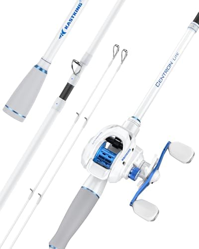 KastKing Centron Lite Travel Fishing Rod and Reel Combo, Packable Twin-Tip by KastKing