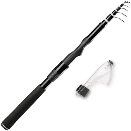 Whistytwig Carbon Fiber Telescopic Fishing Rod - Portable Collapsible Design for Travel and Adventure - Versatile Saltwater and Freshwater Fishing Pole by WHISTYTWIG