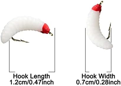 Fly Fishing Flies Kit Trout Steelhead Salmon Bass Flies Assortment 32Pcs-148pcs Include Dry Wet Flies Nymphs Streamers Maggot, Fly Lure Set - Image 7