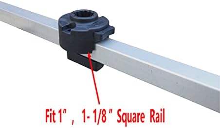 Brocraft Pontoon Boat Accessories/Pontoon Boat Square Rail Mount/Pontoon Boat Rod Holder Mount -Not Drilling Required - Image 4