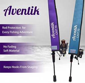 Aventik Neoprene Rod Sleeve with Hanging Loop & Adjustable Lanyard - Image 4