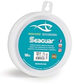 Seaguar Inshore 100% Fluorocarbon Fishing Leader For Shore & Flat Fishing, Multiple Sizes by Seaguar