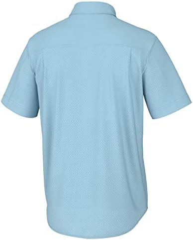HUK Men's Tide Point Kc Scott Original Artwork Short Sleeve Shirt, Fishing Button Down - Image 5